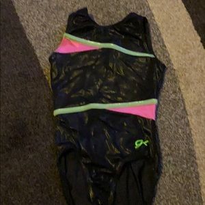 GK leotard shimmery black